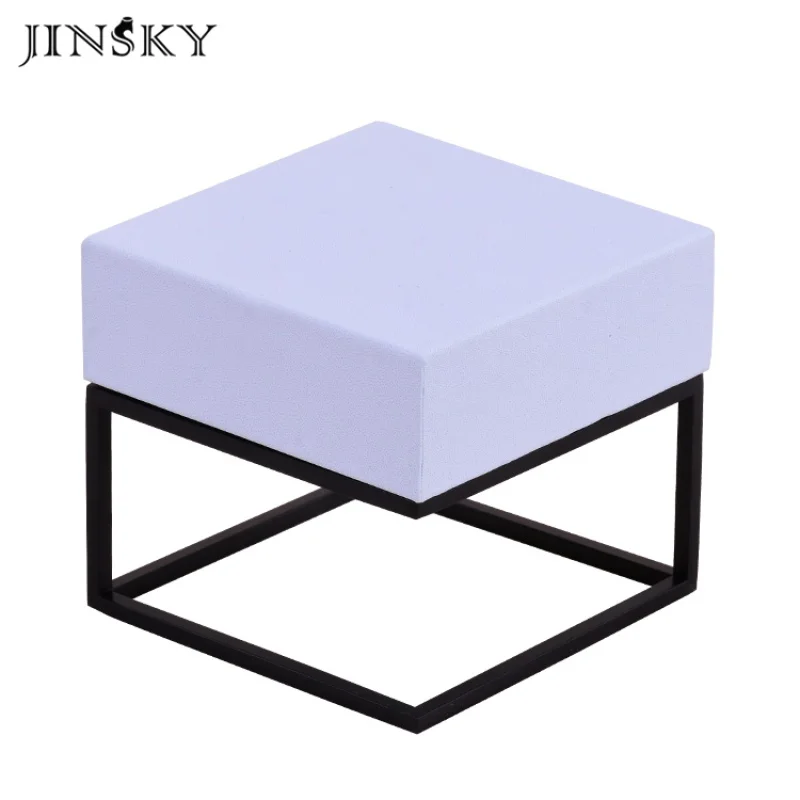 커스텀 Jinsky 커스텀 로고 PU 가죽 반지 귀걸이 목걸이 팔찌 펜던트, 주얼리 디스플레이 스탠드