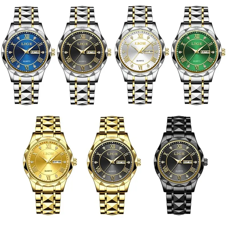 LIGE 2024 Sport Watches For Men Top Brand Luxury Waterproof Quartz Wristwatch Men Fashion Military Date Chronograph Montre Homme