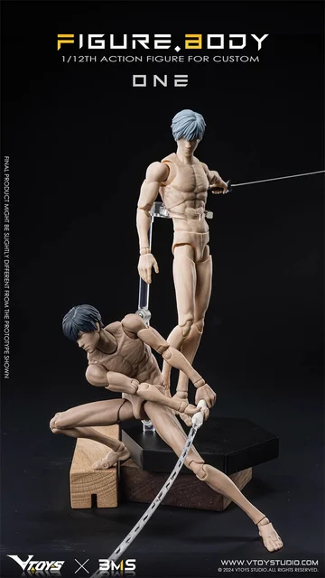 VB002 FIGURE.BODY アクションフィギュア VTOYS x BMS FIGURE BODY ONE VB002 White Skin Figure