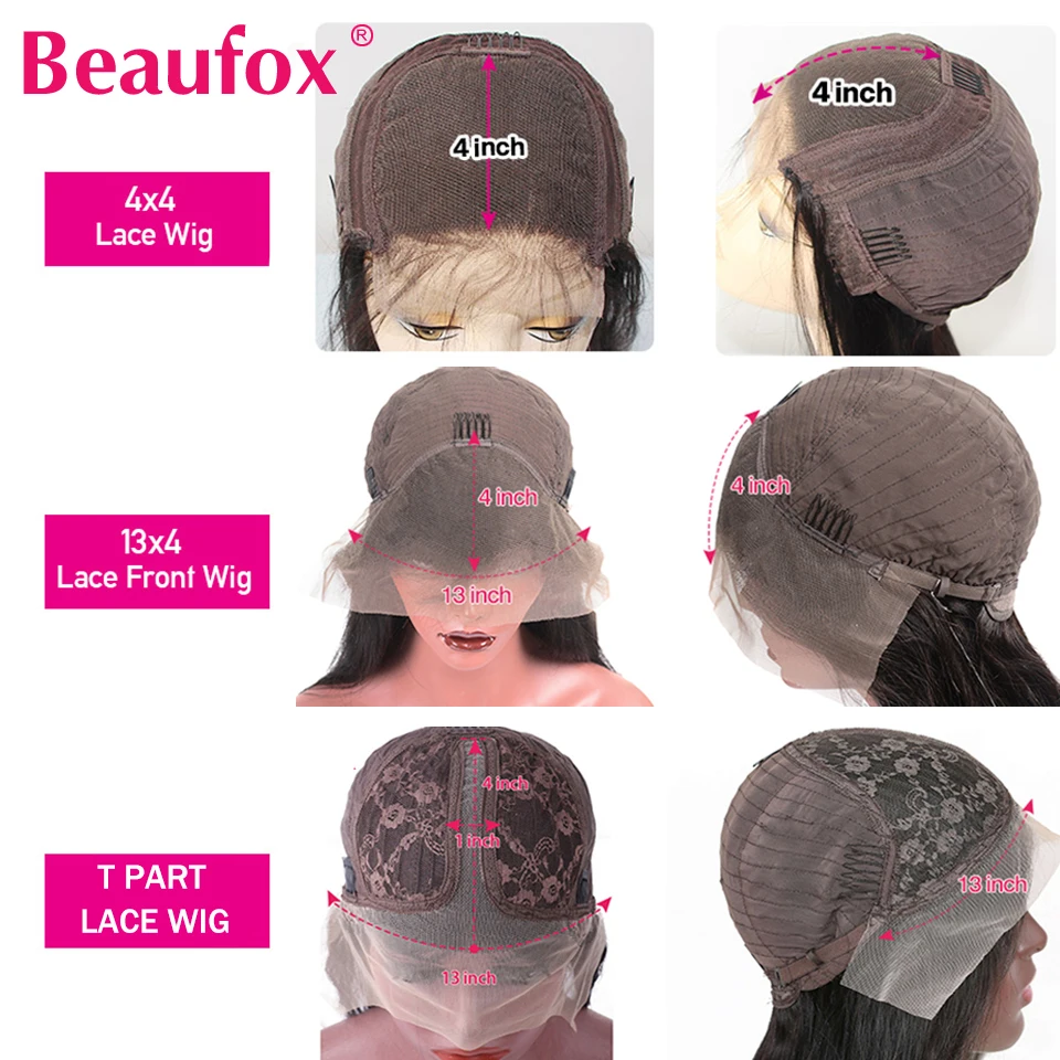 Beaufox Lace Front Human Hair Wigs For Women 5