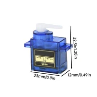SG90 9G Servo Motor 4.8V 1.3Kg.cm 180/360 Degree Rotation Non-metallic Gear Suitable For RC Toy Airplane Diy Production 4