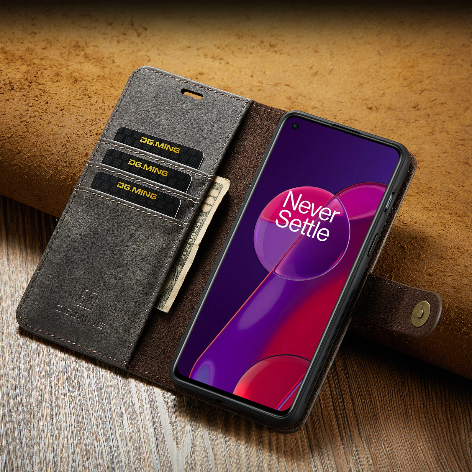 Case For OnePlus 12 5G Wallet Case, Card Holder Slots, PU Leather Phone Cover, Wrist Strap, Magnetic Closure,Stand Flip Shockproof Protective Case