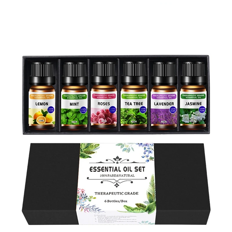Lavender Essential Oil Set for Aromatherapy and Massage