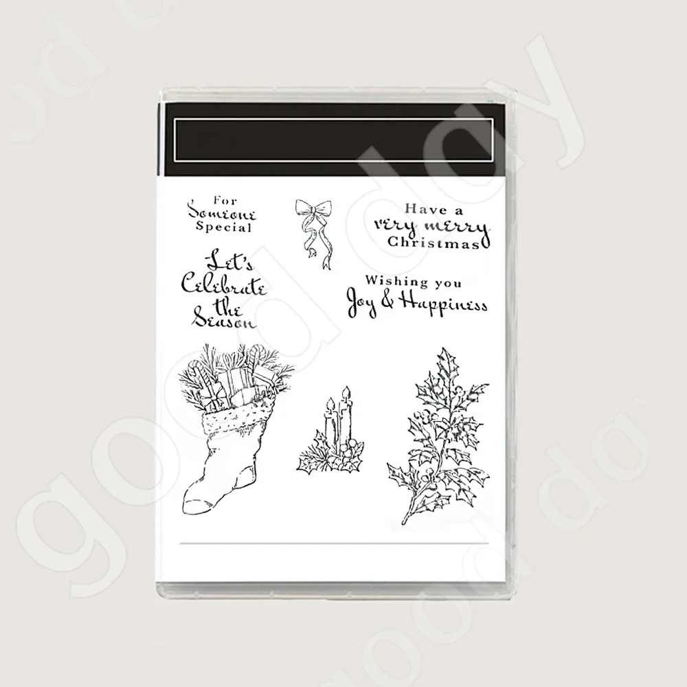 thumbnail image 1 of 2024 Troqueles de corte de metal con forma de árbol de Navidad, copo de nieve, muñeco de nieve, sellos transparentes, álbumes de recortes, diarios, decoración, relieve, tarjetas de felicitación DIY, 1 of 5
