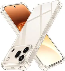 Cover Protettivo Shockproof in TPU con Guscio Posteriore Trasparente e Angoli Rinforzati