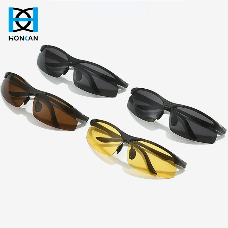 Fashion Polarized Sunglasses Day Night Driving Sun Glasses UV400 Sunglasses For Men Color Night-vision Goggles Outdoor Male