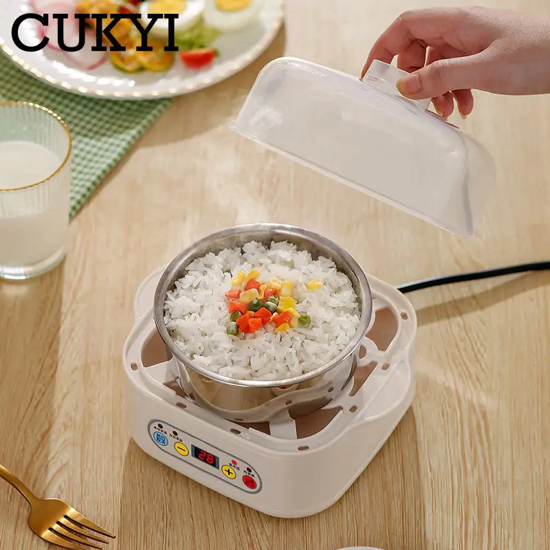 Mini Food Steamer Multi-layer combination Egg Boiler Food Warmer Rice cooker Dry burning Prevention Auto-off Eggtart making Tool electric steam pot household steamer