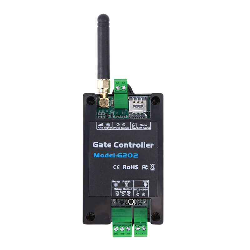 

New-G202 GSM Gate Door Opener 4G Single Relay Switch Mobile Phone Electric Gate Remote Controller 850/900/1800/1900MHz