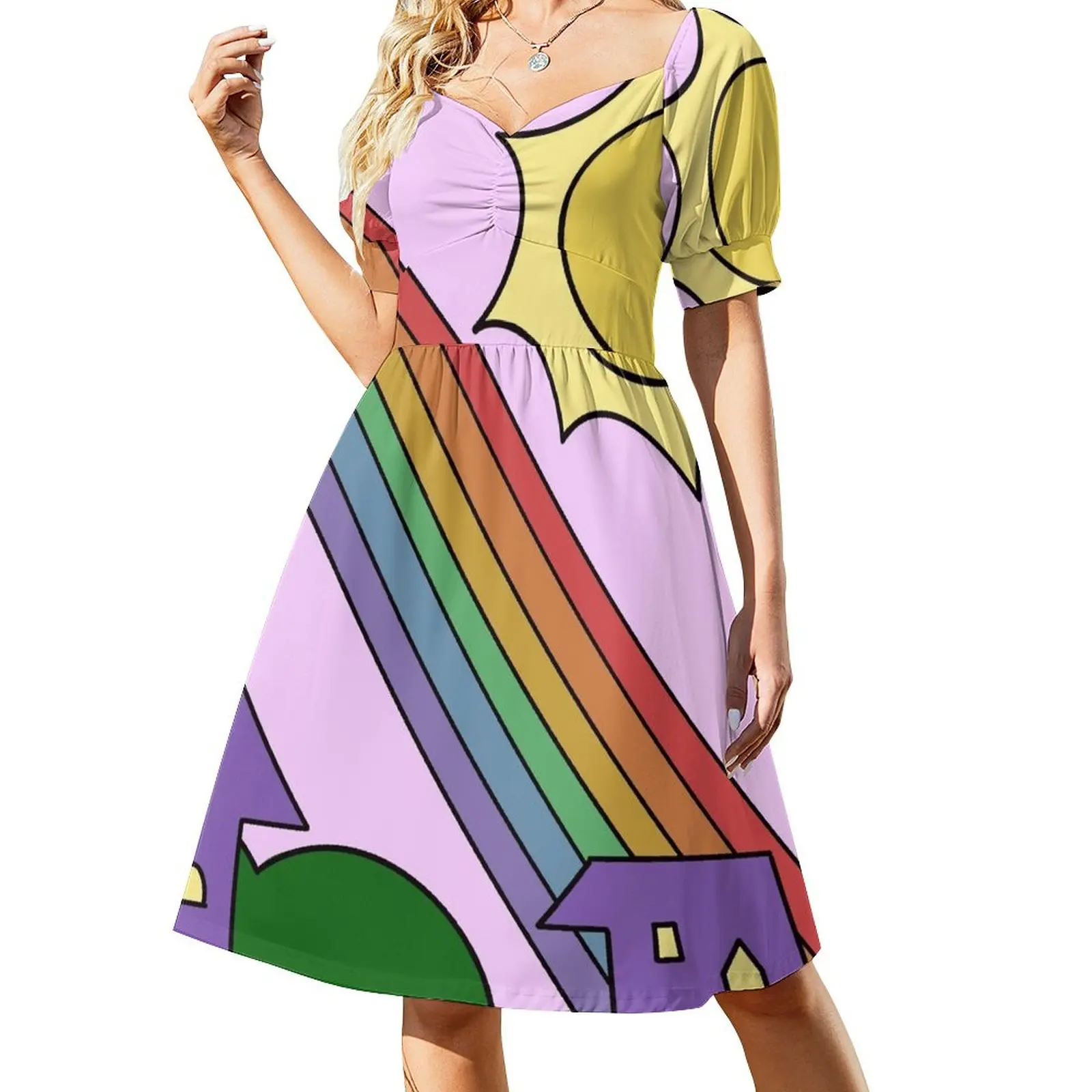 

Miss Frizzle Makes a Rainbow Magic School Bus Dress Dress vintage women's fashion dresses women's summer jumpsuit