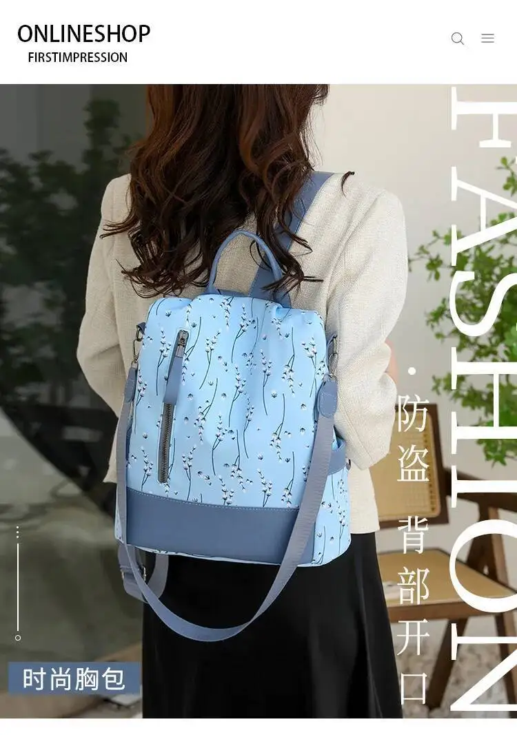 2025 neueste Outdoor Casual Rucksack Multi-verwenden Einzelnen Schulter frauen Taschen Süße Gedruckt Oxford Tuch frauen Rucksack – Detail 16