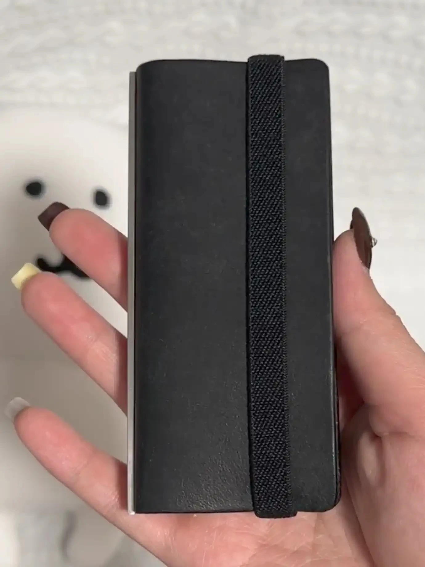 Black Mini Notebook With Blank Inner Pages And Soft Leather Design Suitable For Students' Daily Use As A Portable Pocket Book leather notebook student notebook