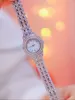 3PCs Women's Sparkling Round Diamond Band Quartz Watch+Bracelet Combination Set 5