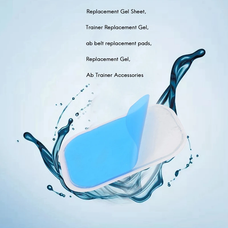 B48B-40Pcs Abs Stimulator Trainer Replacement Gel Sheet Abdominal Toning Belt Muscle Toner Ab Trainer Accessories