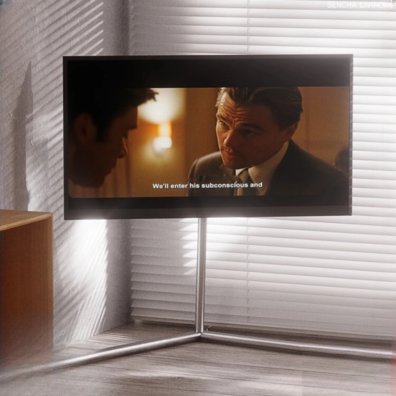 Mobile Porta Tv Carrello Minimalista Appendiabiti Da Pavimento 40/70 Pollici