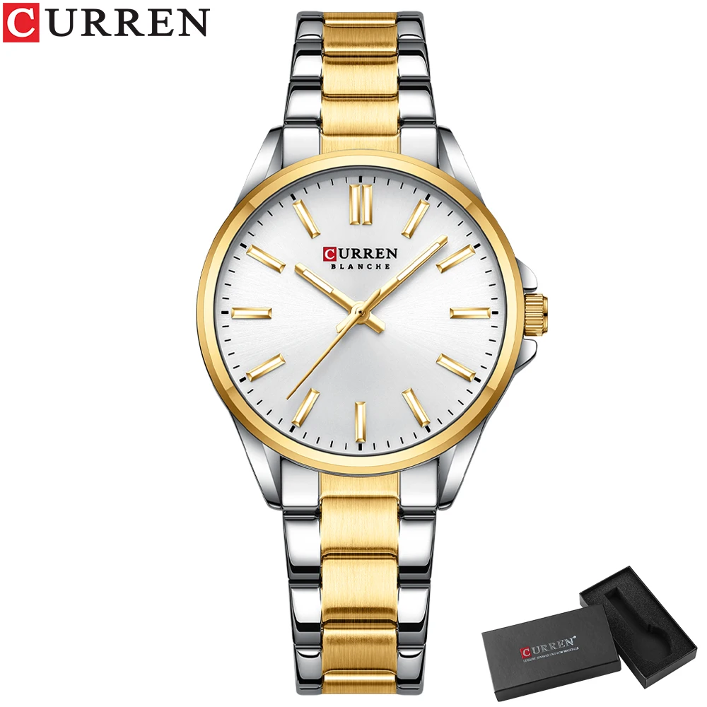 gold white box