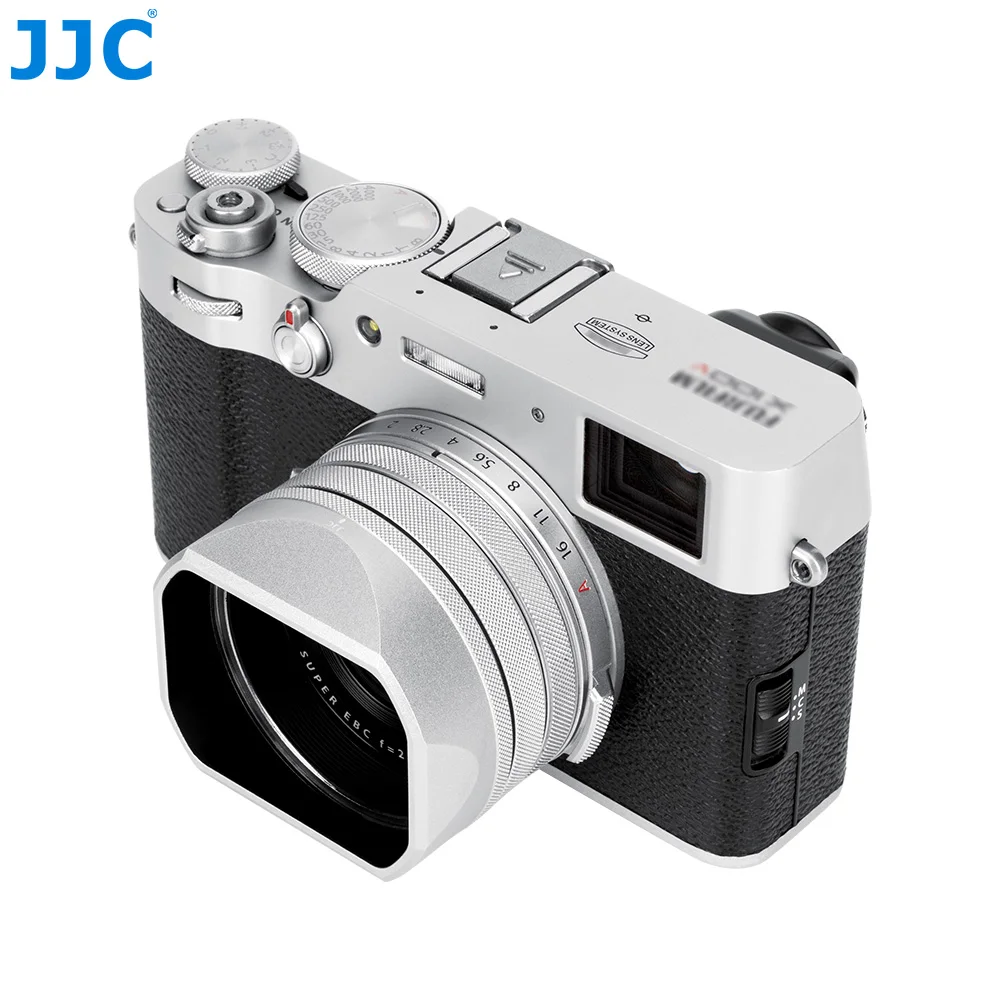 JJC Metall-Quadrat-Gegenlichtblende mit Adapterring für Fujifilm X100VI X100V Objektivschutz mit Objektivkappe – Detail 18