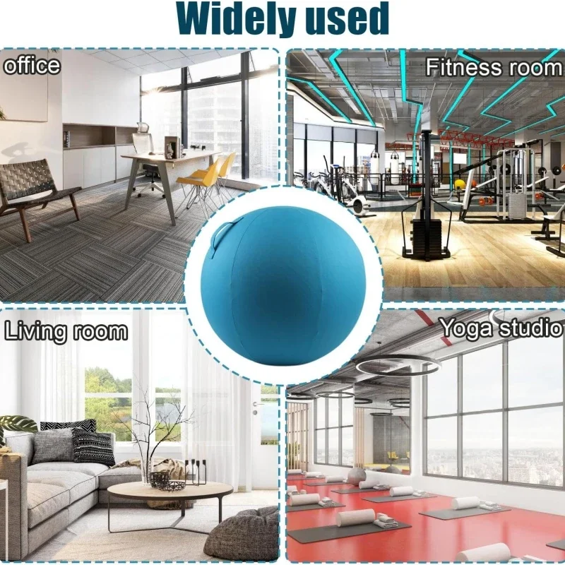 65CM Yoga Ball Dustproof Cover Anti-Slip Cotton Anti-Static Absorb Sweat Yoga Fitness Accessories Ball Cover For Protective Case