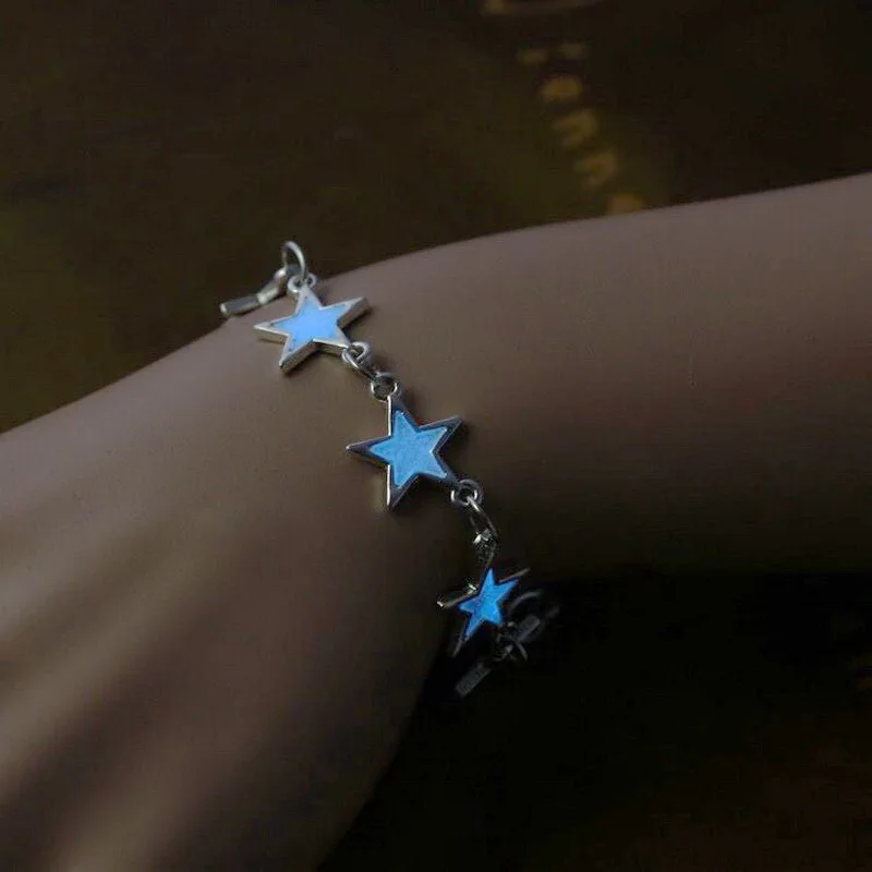 Luminous Glass Bracelet - Six-Colour Fluorescent Charm Jewelry for Teens  Adults