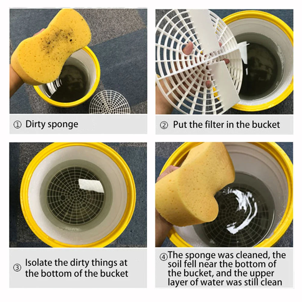 23.5cm/26cm Car Wash Filters Nets Bucket Insert Automobile Cleaning Accessories Parts Car Bucket Sand Filter Isolation