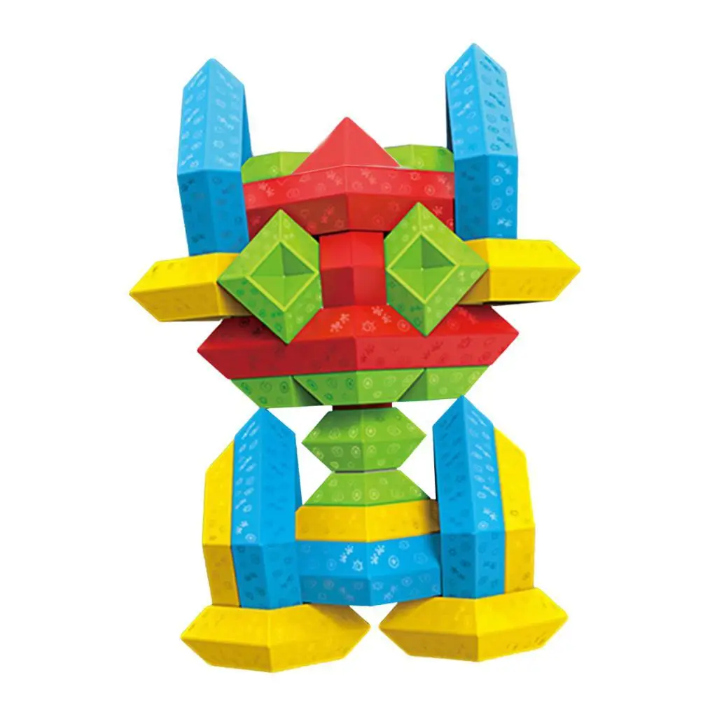Pyramid Stacking Toy Montessori Toys Toddlers Building Toys Building Blocks 3D Puzzle Brain Teasers for 3 Year Old Children