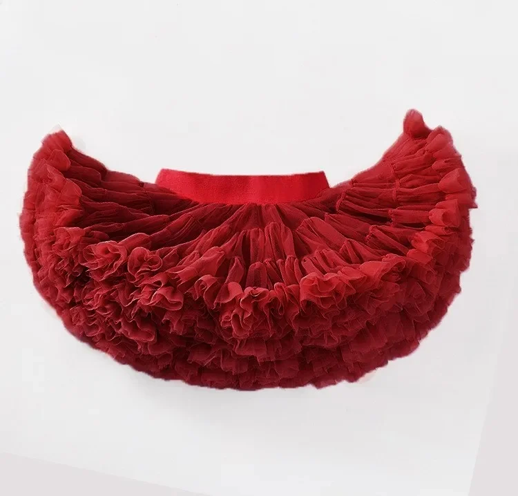 Ankela red tarpaulin skirt