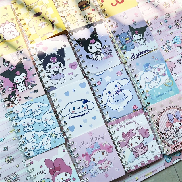 Sanrio Kuromi Notebook Kawaii My Melody Cartoon Cute Notepad Student School  Supplies Stationery Girls Toys Christmas Kids Gifts - AliExpress