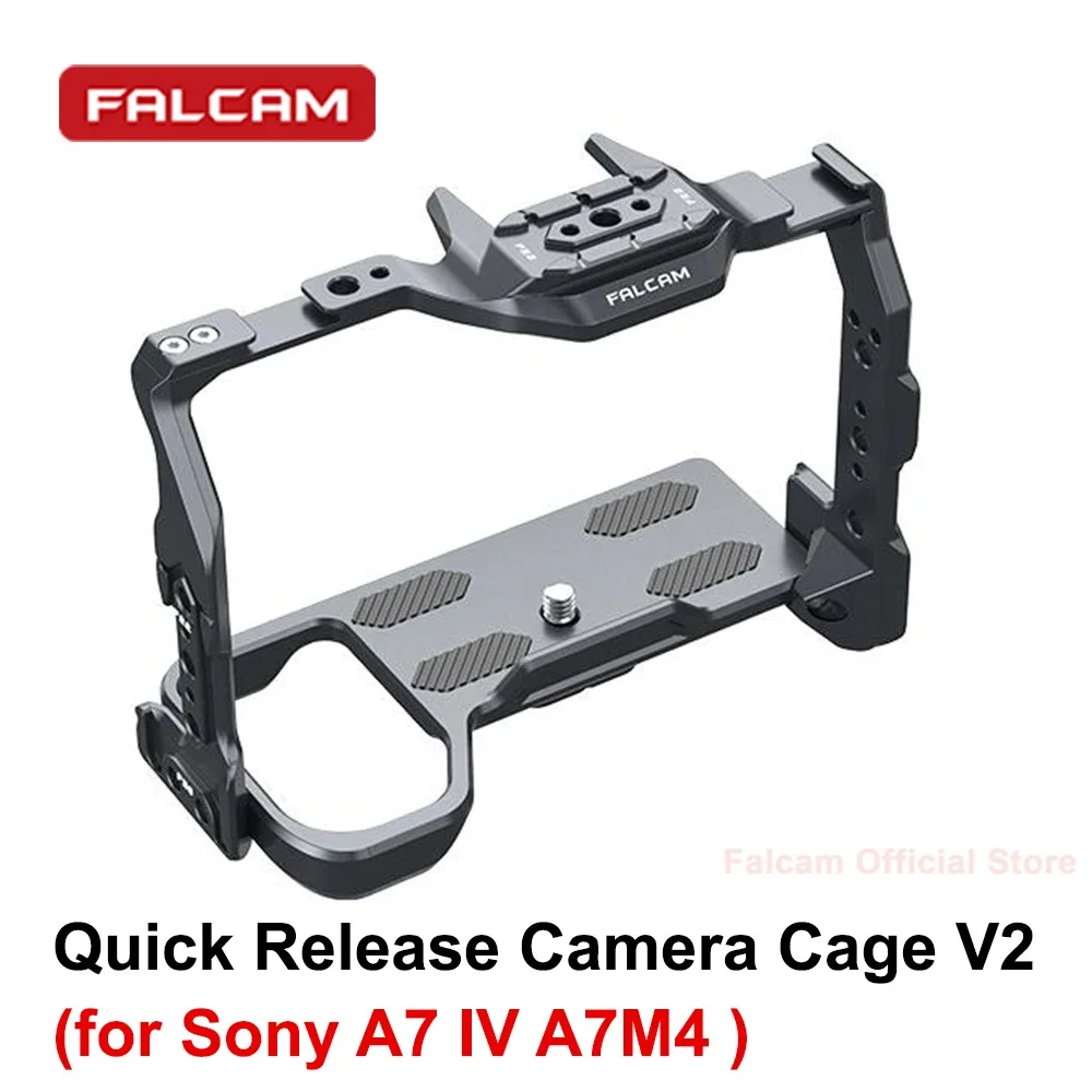 

Falcam F22&F38&F50 Quick Release Camera Cage for Sony A7M4 Camera Protective Housing Frame with Cold Shoe 1/4 Screw