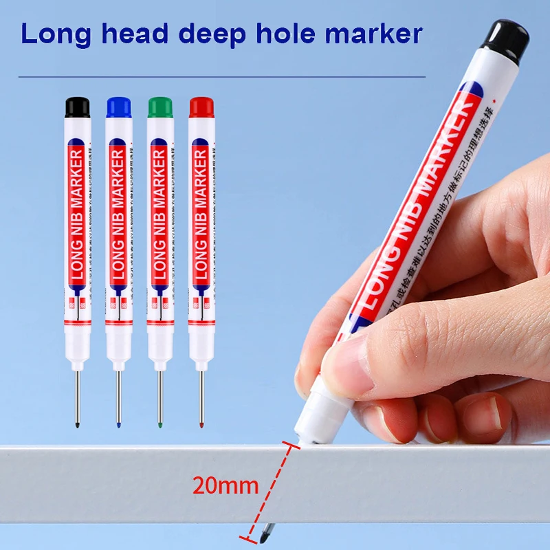 10Pcs/Set Permanent Oily Long Nib Head White Markers Pen Waterproof for  Metal Perforating Pen Home Improvement Punching Supplie - AliExpress