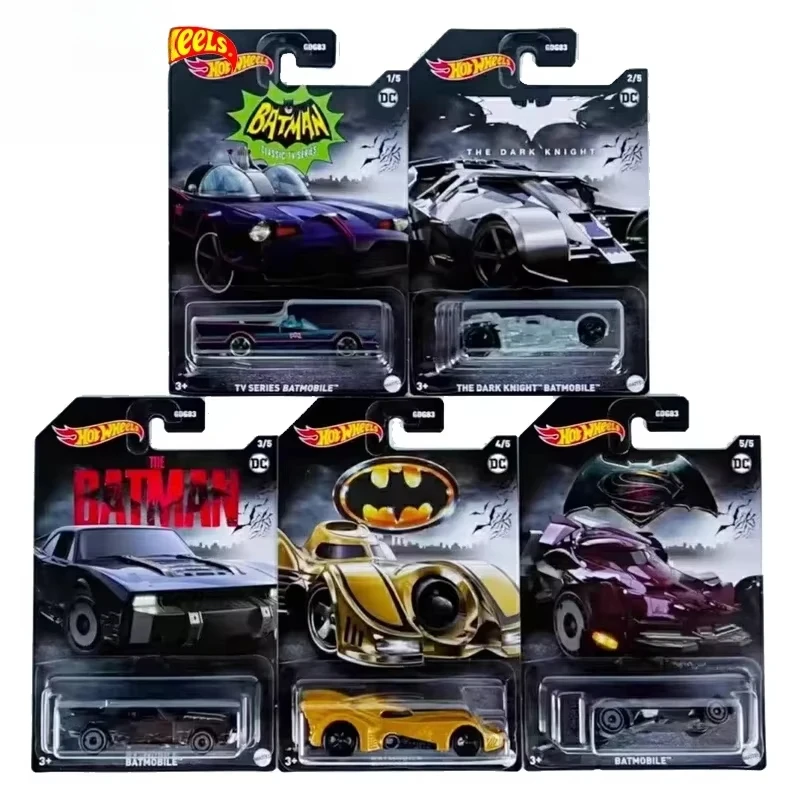 Hot Wheels Batmobile Collection - 5 Voitures Iconiques Batman