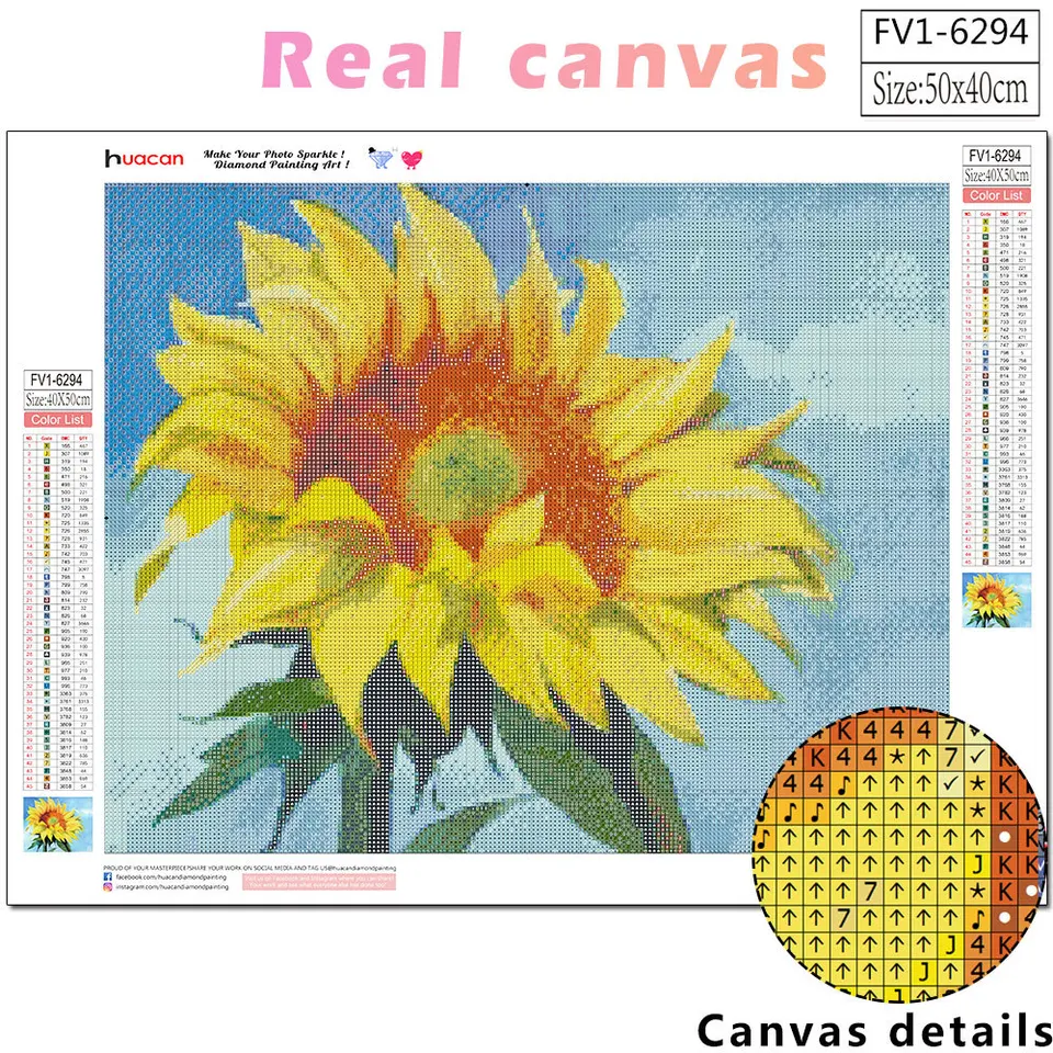 Zariocy 5D Diamond Painting Girasole Con Gatto - Kit Completo 30x40 Cm - Tela E Strass Rotondi Per Hobby Creativo