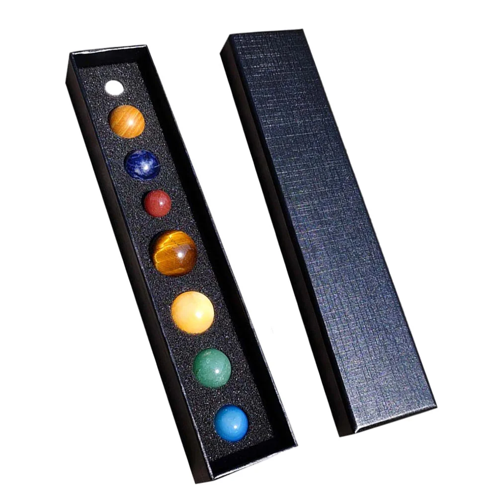 

Mineral Eight Planet Natural Crystal Spheres Solar System Round Ball Bead Gemstone Ore Specimen Collection Kid Science Gift