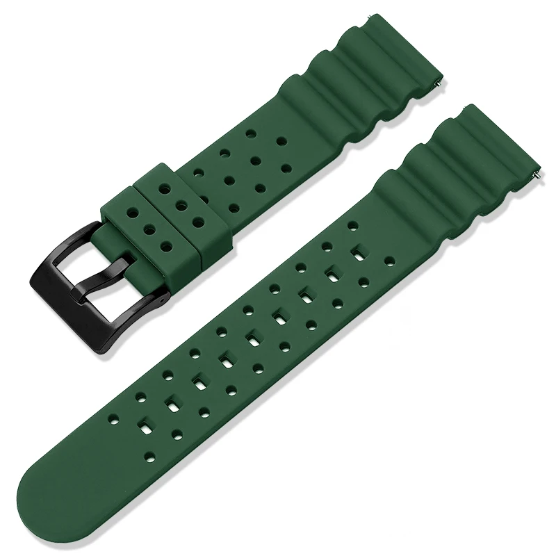 High Tensile Silicone Strap: Diving Waterproof Sports Wrist Bracelet Watch Band