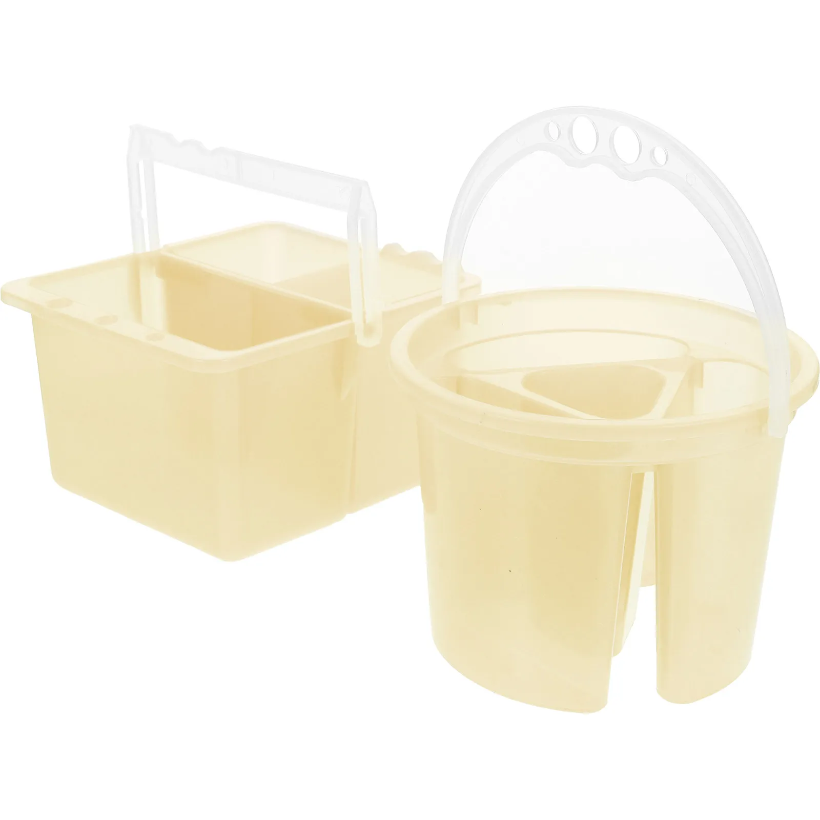 2Pcs 아티스트 브러쉬 와셔 페인트 브러쉬 클리너 휴대용 플라스틱 물통 홀더 그림 도구 액세서리