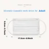 100pcs Adult'S Maskprint Disposable Face Mask Industrial 3ply Ear Loop Mascarilla Para Polvo Cubre Bocas Desechables Disposable 6