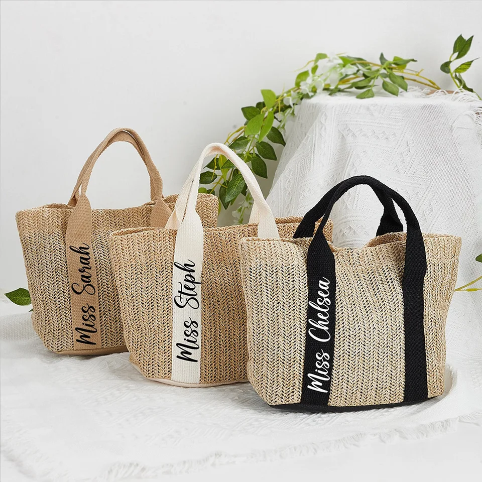 Sac Fourre-Tout en Toile avec Initiale Fleur, Personnalisés Sac Tote bag en Toile Coton Trousse de Maquillage, Idéal pour Mariage Anniversaire Noël, Cadeau pour Femmes Amis Maman Sœurs N