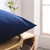 1pc Cotton Solid Color Pillow Cover 50x70 50x90 Rectangular Envelope Pillowcase High Quality Bedding Pillow Case 4