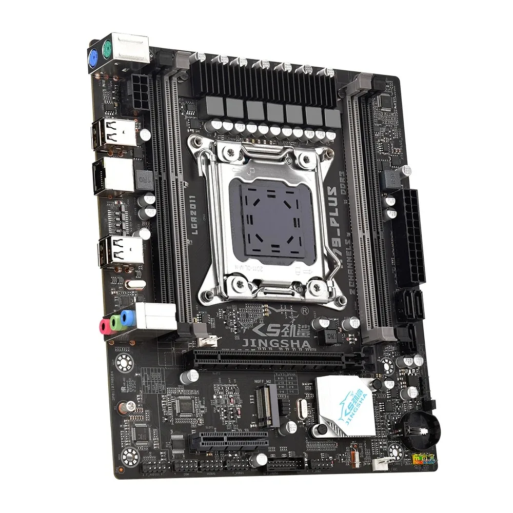 X79 Plus Motherboard Set With LGA 2011 Processor Xeon E5 2650 V2 CPU 2*8GB=16GB DDR3 RAM Support USB2.0 SATA2 PCI-E NVME M.2 SSD