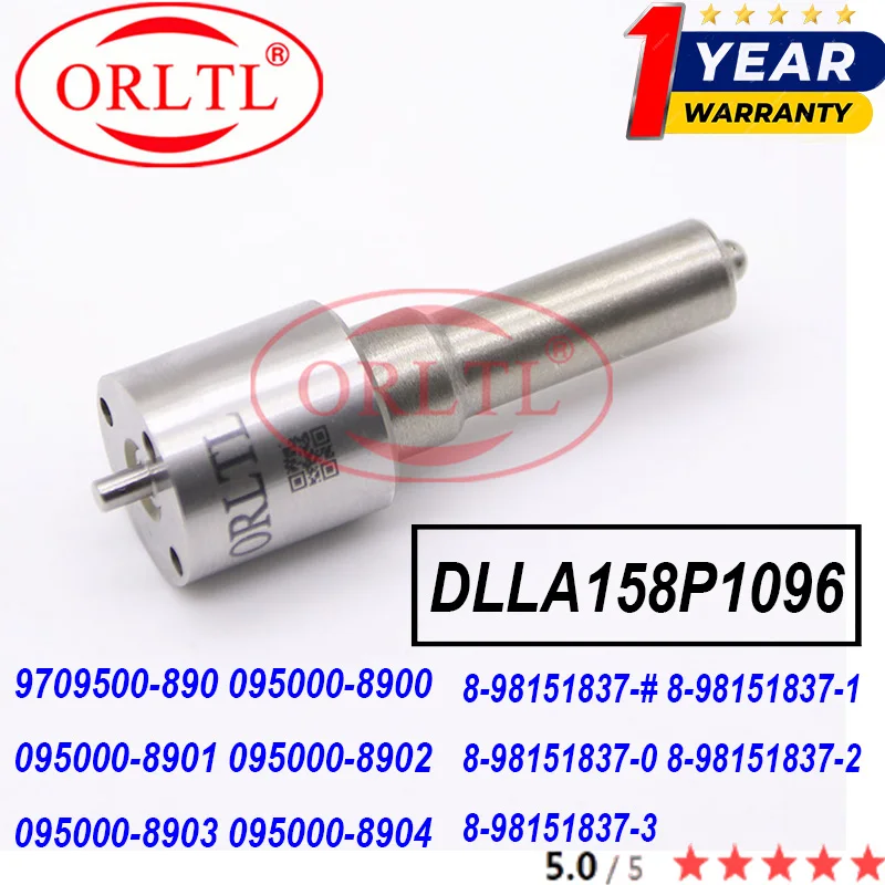 

New Nozzle DLLA158P1096 (093400-1096) For Isuzu Injector 095000-8900 8-98151837-# 8-98151837-1 8-98151837-0 8-98151837-2