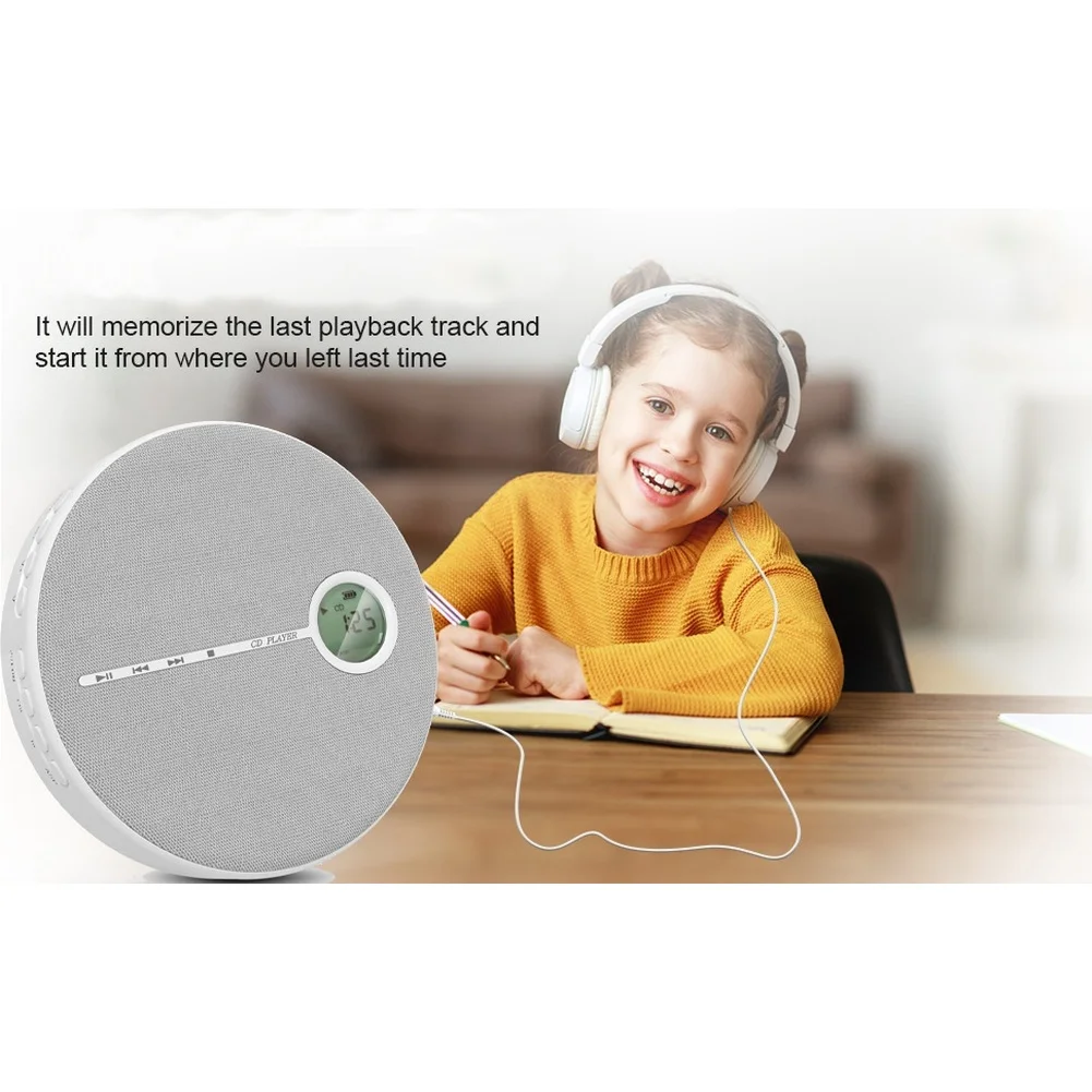 무선 스트리밍 MP3 USB 및 CD CD-R CD-RW 재생 기능을 갖춘 컴팩트한 휴대용 오디오 장치, 1.2W 스테레오 사운드 및 자동 기능 탑재