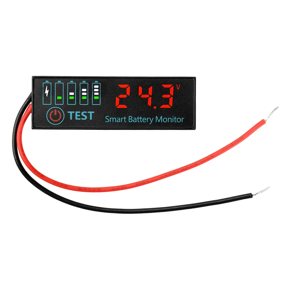 DC 7-55V LED Göstergesi Gerilim Pil Şarj Göstergesi Asit Pil Lityum Pil Evrensel Pil Şarj Göstergesi Paneli