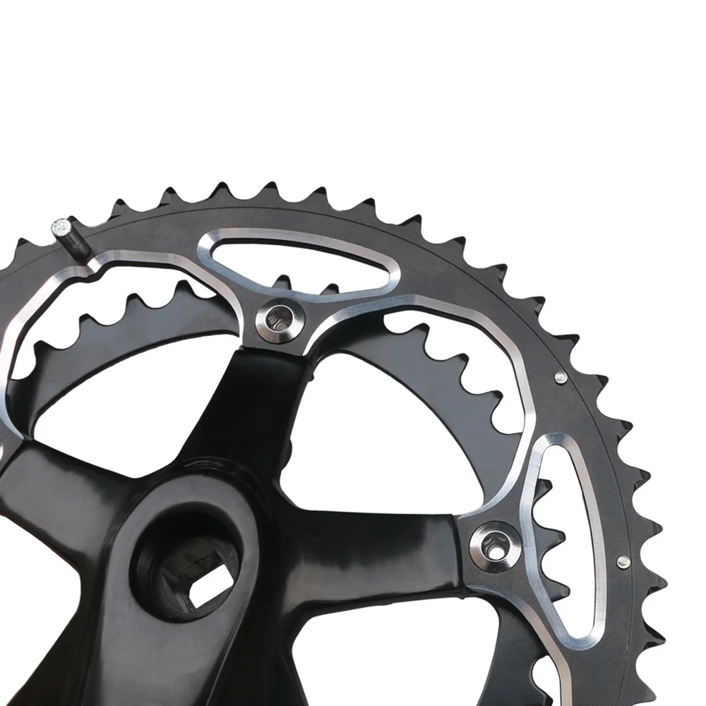 130 BCD Double Chainring 39/50T Road Bike Chainring Aluminum Alloy 10/11 Speed Folding Bicycle Crankset 2*10/11 Bike Parts