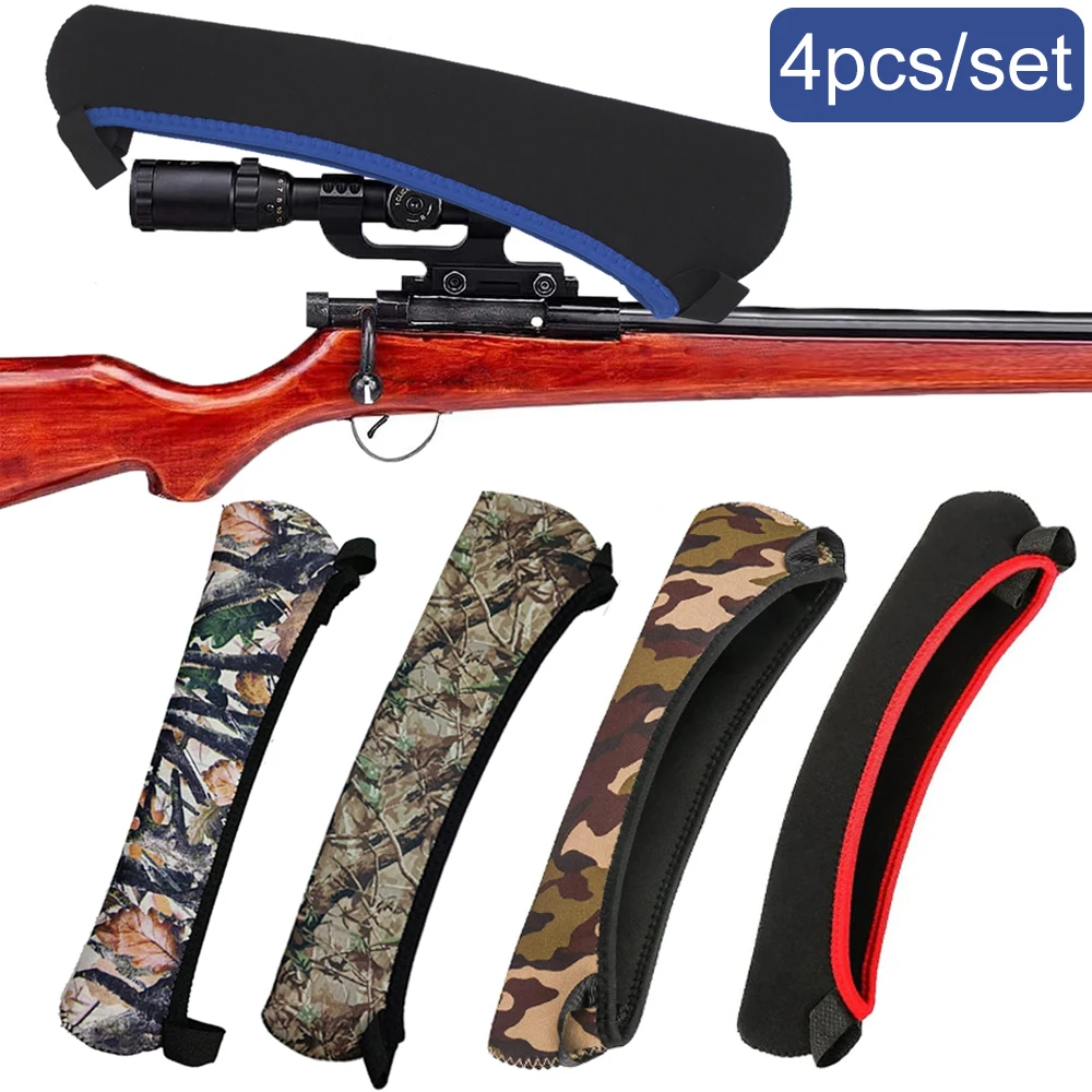 4pcs Tactical Scope Covers Outdoor Hunting Dustproof Scope Protectors ...