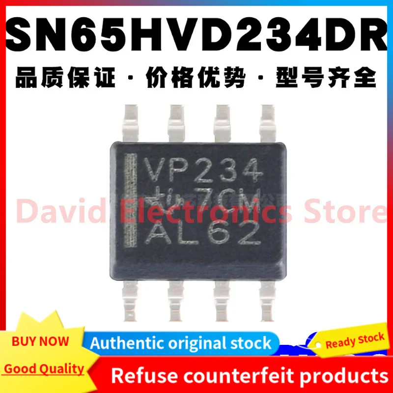 

10 шт./лот новый оригинальный SN65HVD234DR SN65HVD234D Шелковый экран VP234 упаковка SOP-8 Интерфейс чип приемопередатчика