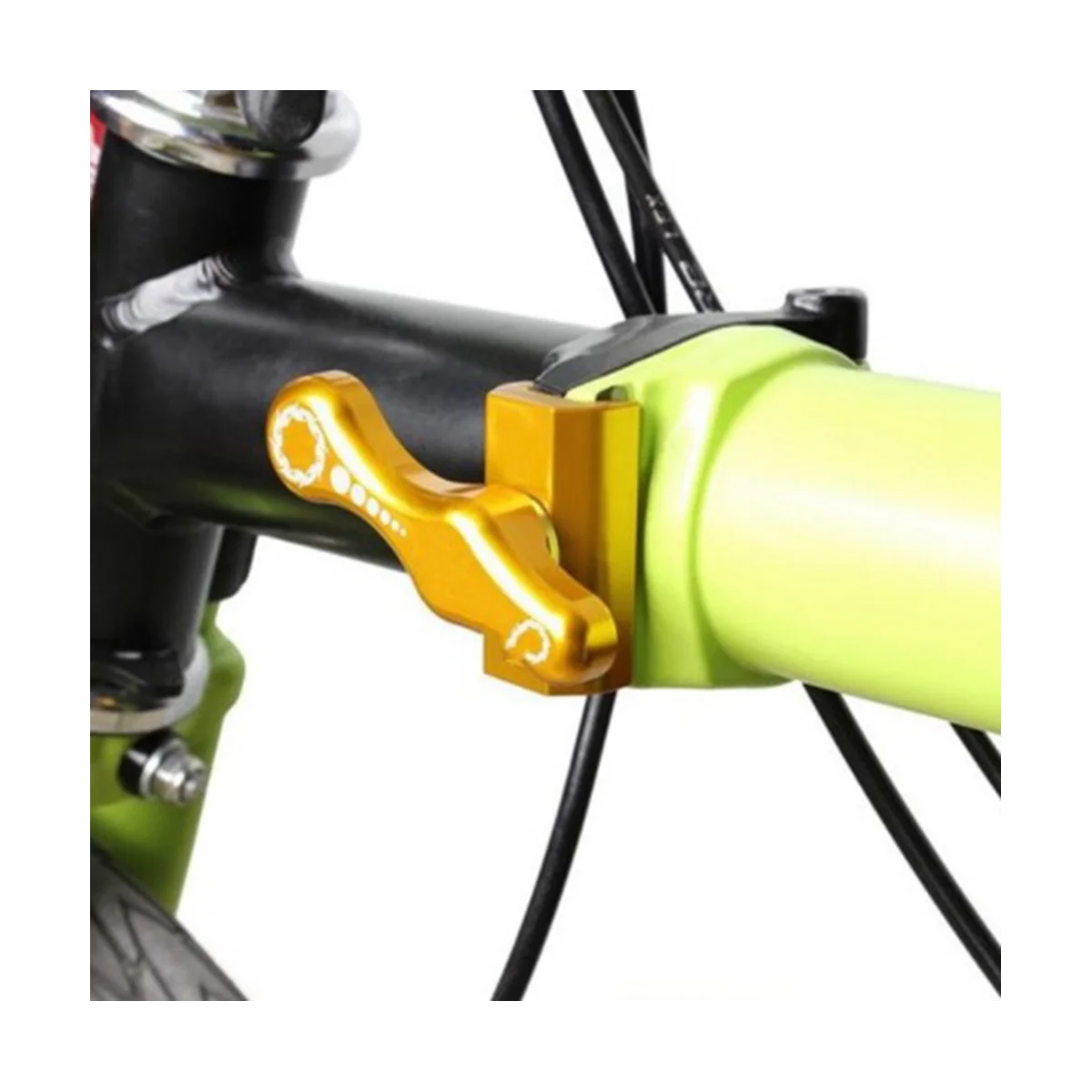 

2Pcs Cycling Bike C Hook Clamp Plate for Brompton 3SIXTY Folding Bike Aluminum Alloy Magnetic Hinge Clamp Plate,Red