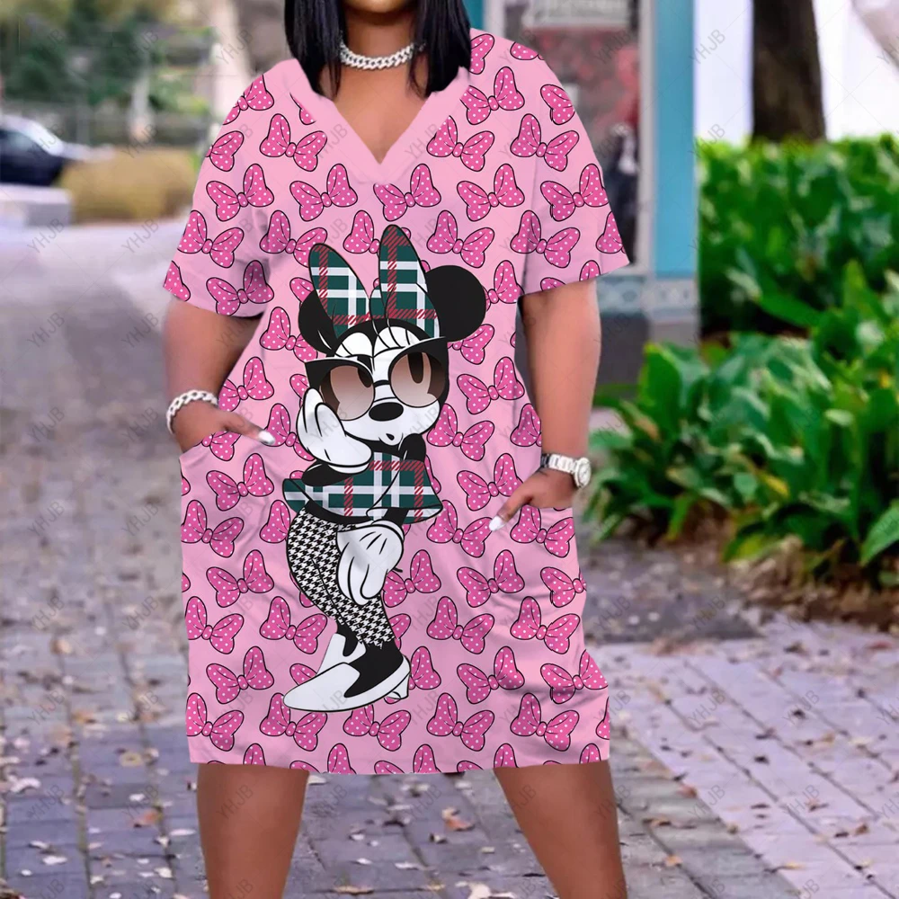 mickey print dress