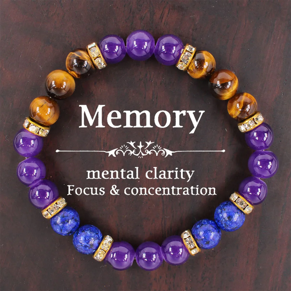 Zenginlik Enerjisi Çekici Mor Bileklik Kadınlar İçin Doğal Kaplan Gözü Lapis Lazuli Taşlı Bilezik Erkekler İçin Günlük Kullanım Rhinestone Boncuklu Takı