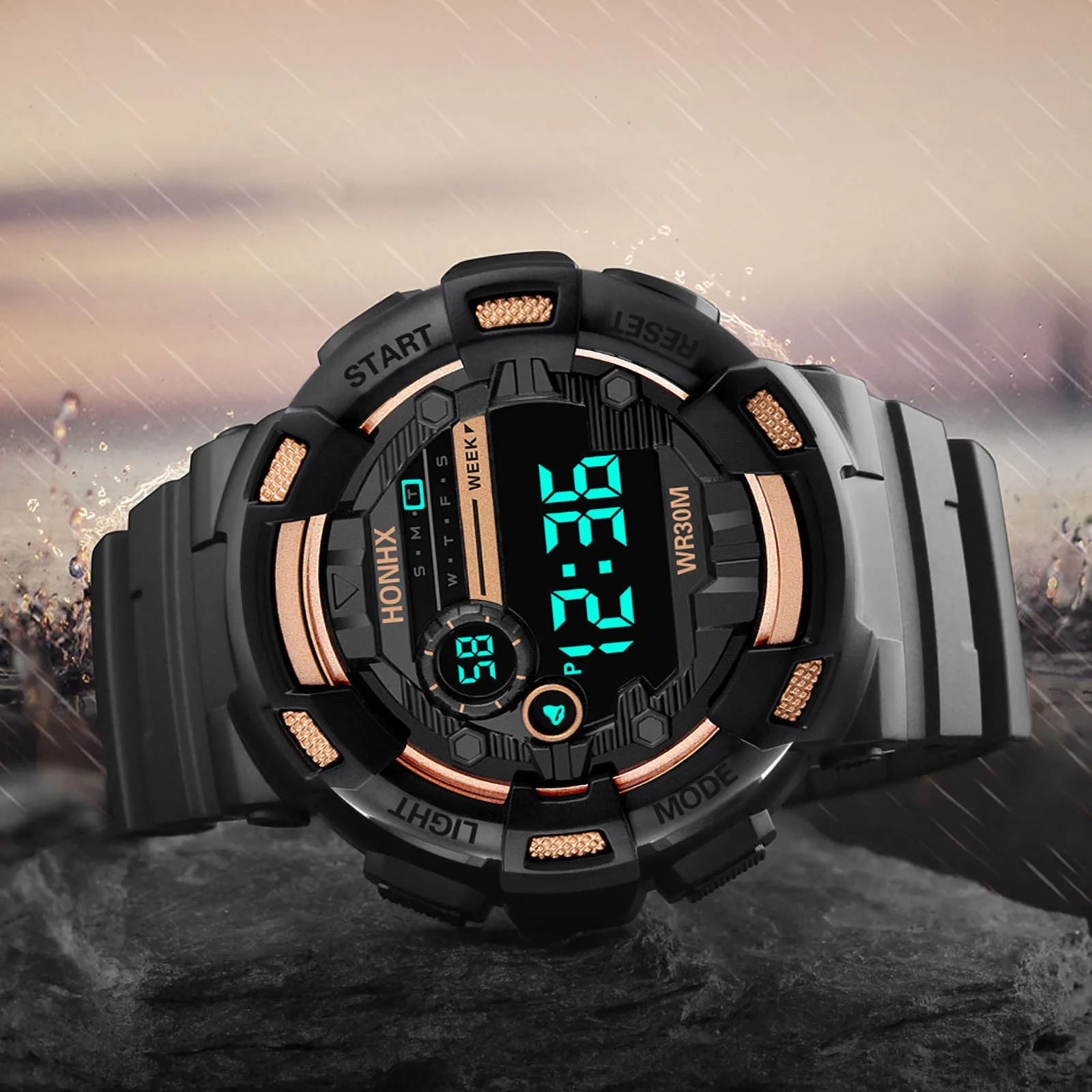 New Men's Watch 2022 Military Outdoor Shockproof With Four Buttons Electronic Sports Watches Alarm Stopwatch LED Wrist watch Men