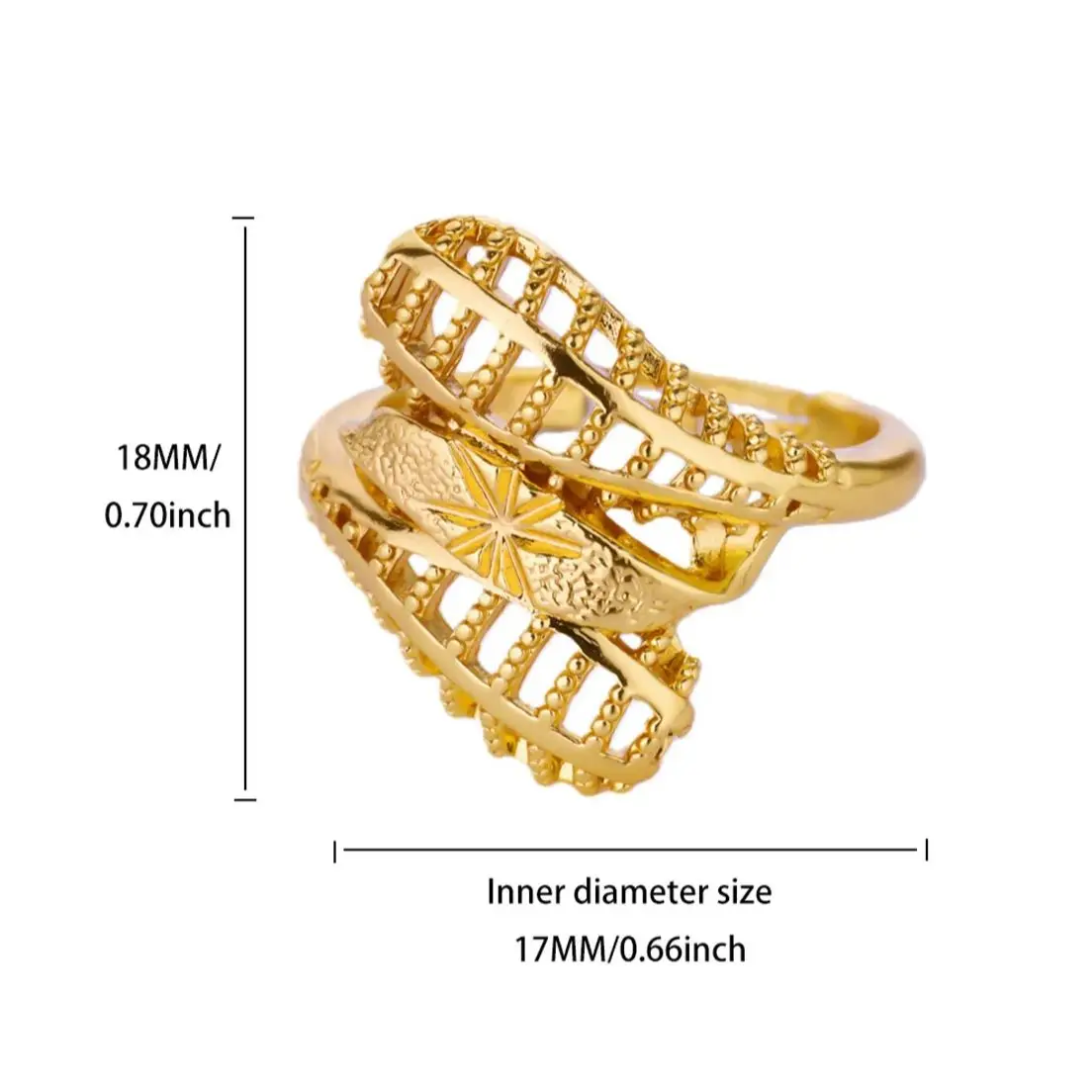 Gold Jewelry Women Hollow Geometric for Gift