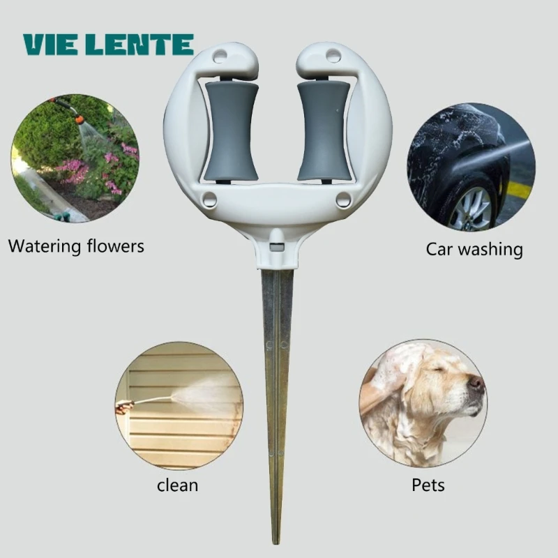 3pcs Garden Hose Guide Nail Water Pipe Positioning Holding Smooth Roller Pointed Head Outdoor Yard Garden Irrigation Tool