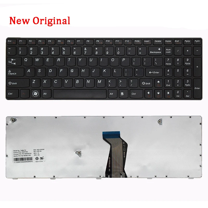 Nuova Tastiera Sostitutiva Per Laptop Originale Compatibile Per Lenovo Z575A V580C B570E B575E B580 V570 B575 B590
